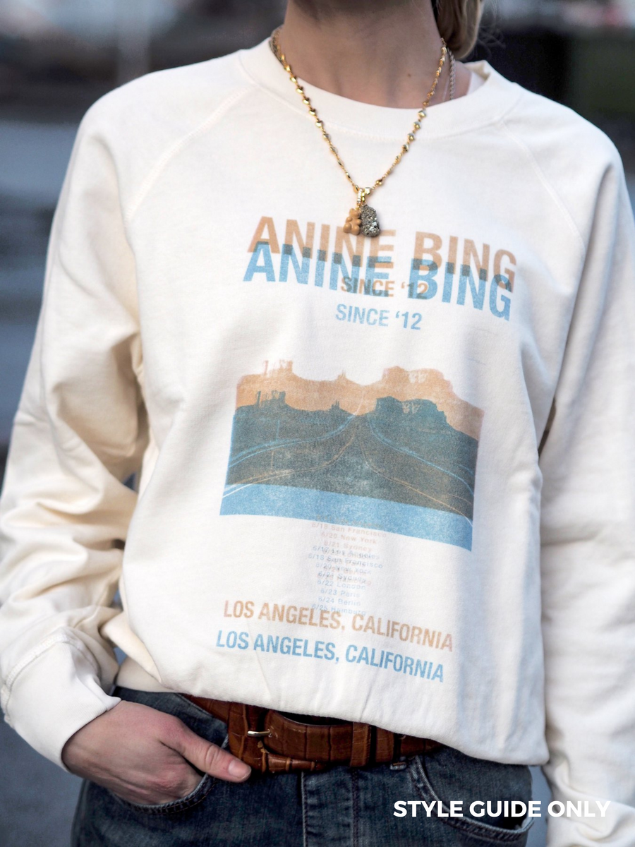 ANINE BING ARLO SWEATER DESERT ROAD SZ MED NEW RE.LUXE AU