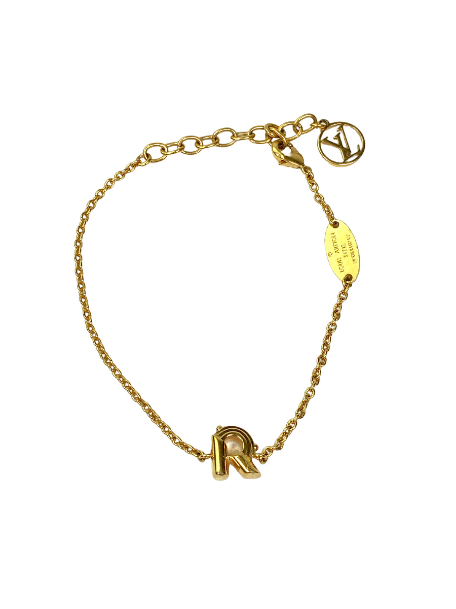 Louis Vuitton Gold Tone LV & Me Letter M Bracelet – The Closet