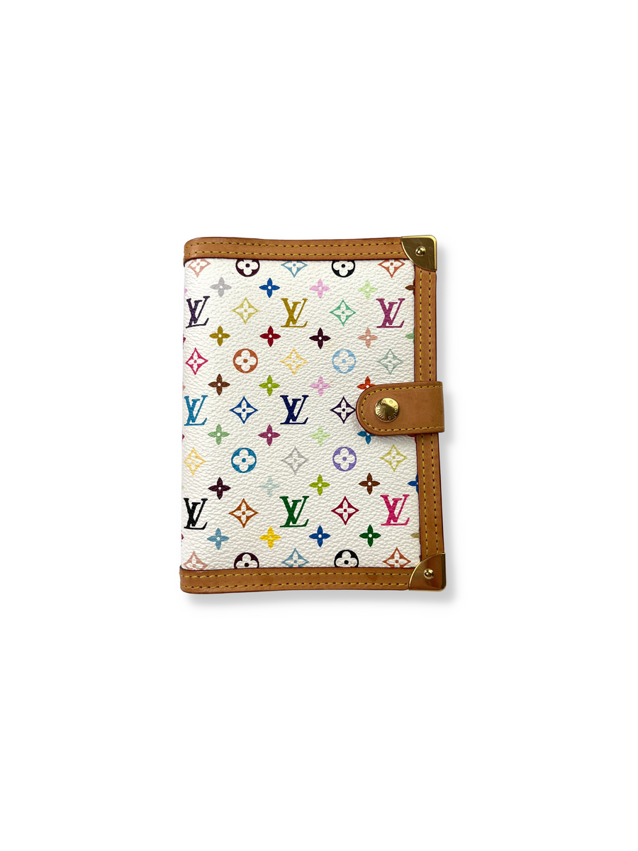 LOUIS VUITTON - AGENDA PM WHITE MULTICOLOUR MONOGRAM CANVAS – RE