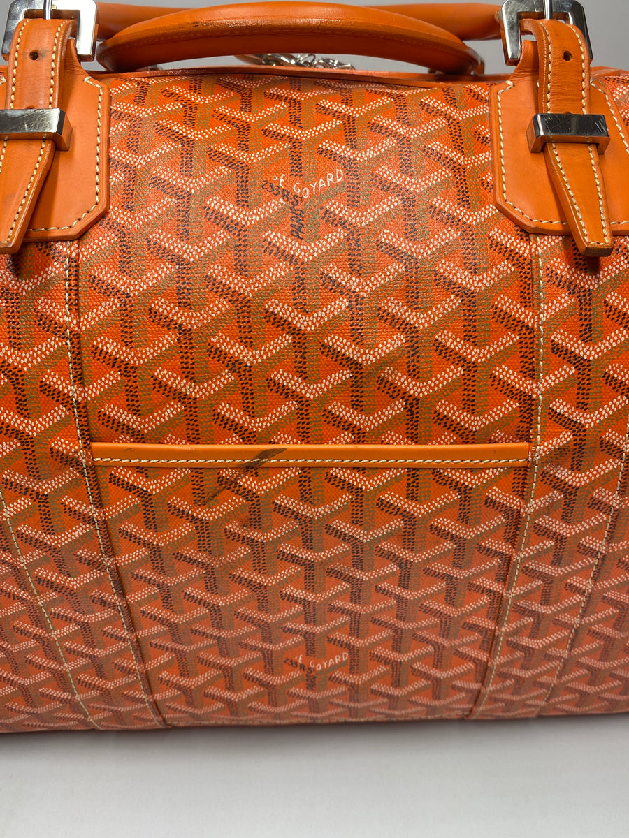 Goyard Orange 'Boeing 55' Duffle Bag