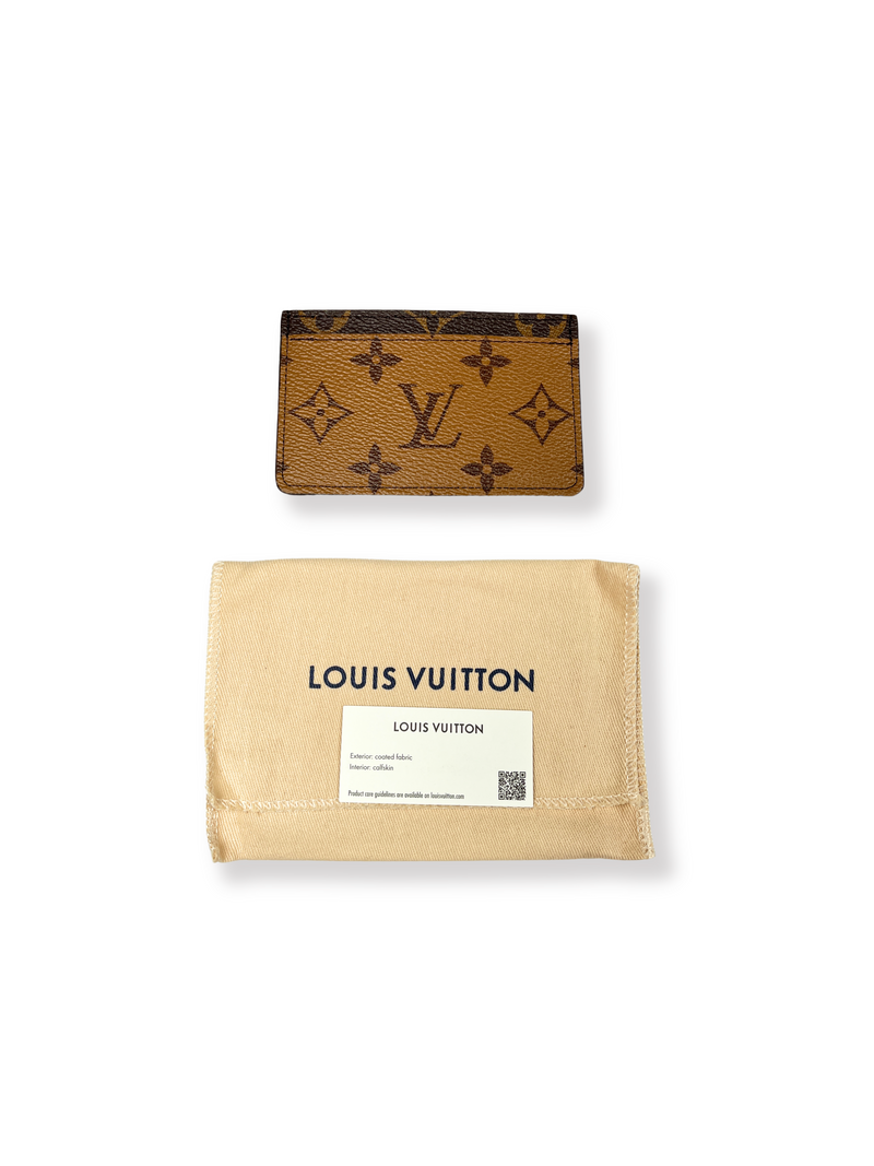 LOUIS VUITTON - CARD HOLDER IN REVERSE MONOGRAM CANVAS