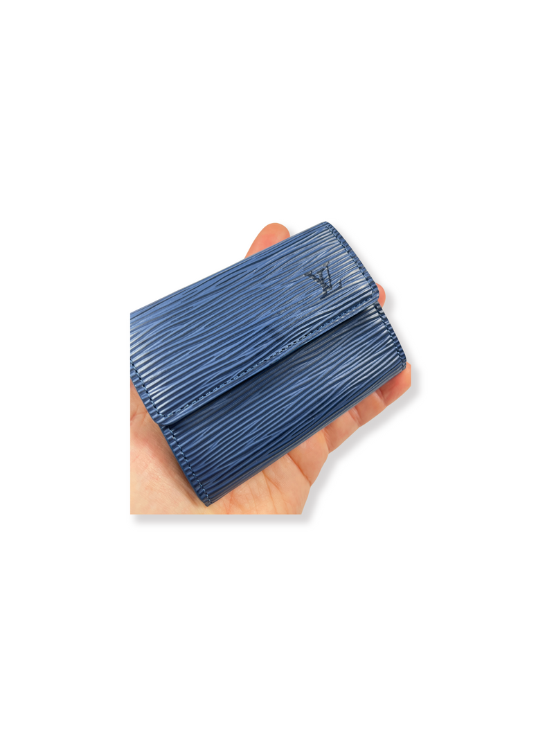 LOUIS VUITTON - LUDLOW COMPACT WALLET IN BLUE EPI LEATHER