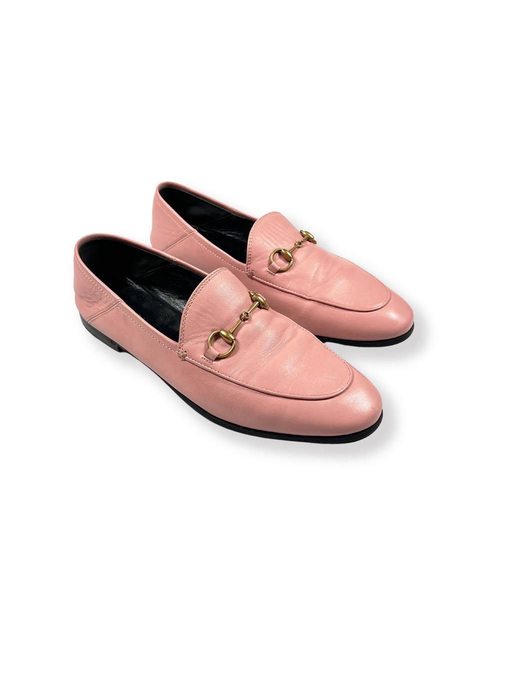 GUCCI - BRIXTON LOAFER IN PINK LEATHER - SZ 38.5