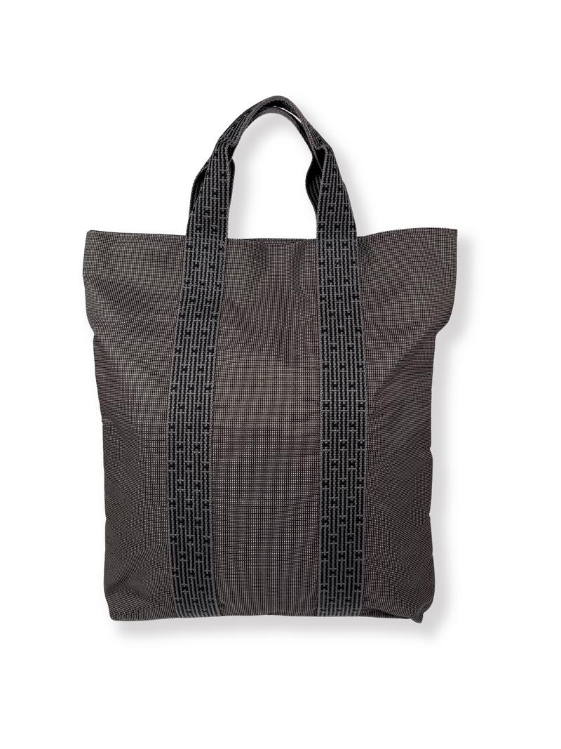 HERMES - HERLINE CABAS CANVAS TOTE IN GREY