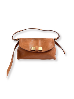 CHLOE - LILY CROSS BODY BAG IN TAN LEATHER