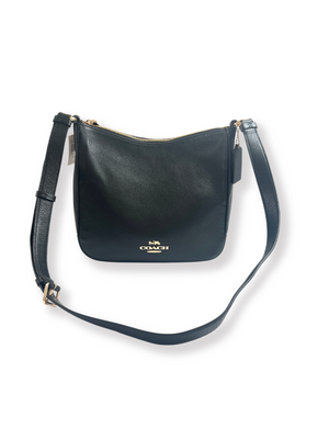 COACH - ElLLIE FILE CROSS BODY BAG IN BLACK LEATHER