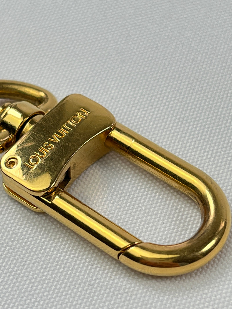 Authentic Louis Vuitton Goldtone Bolt Key Holder and Strap Extender