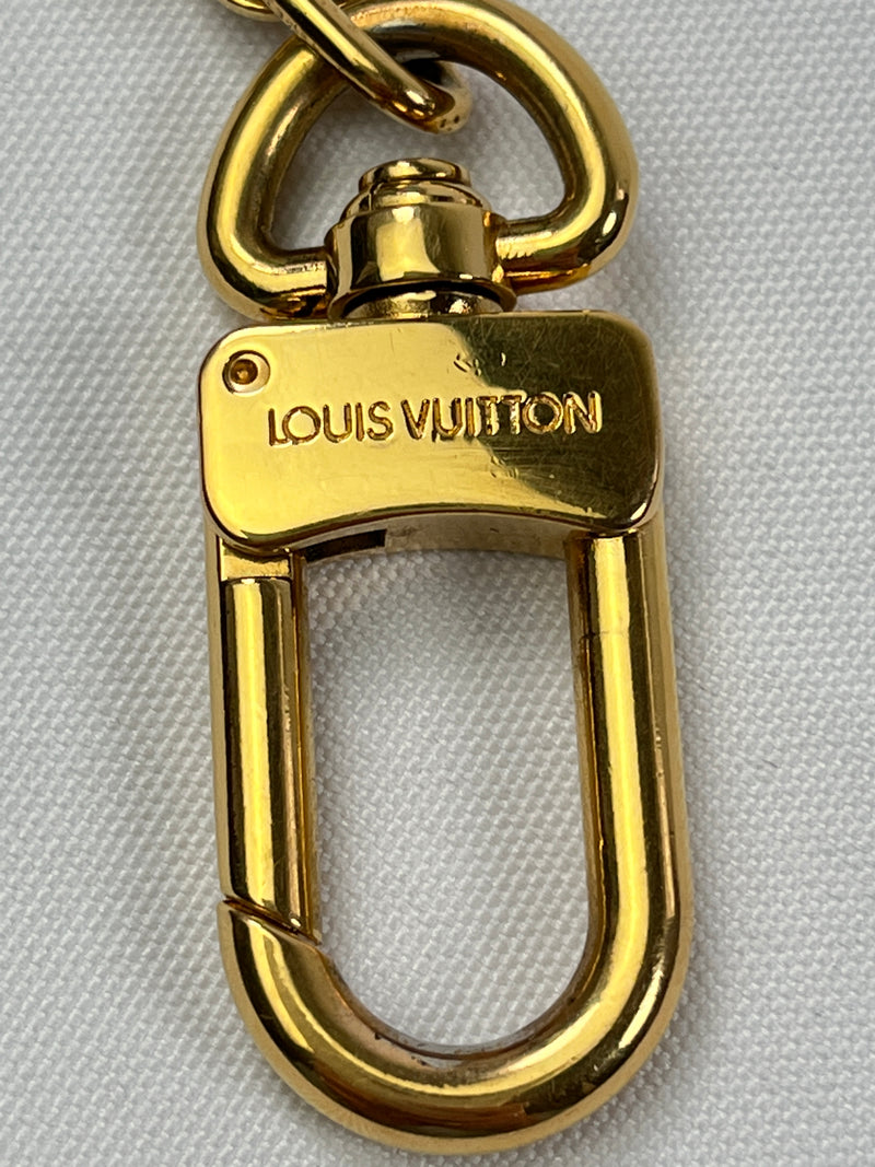 Louis Vuitton Goldtone Metal Small Bolt Key Holder and Strap