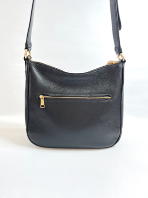 COACH - ElLLIE FILE CROSS BODY BAG IN BLACK LEATHER