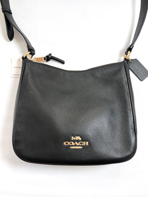 COACH - ElLLIE FILE CROSS BODY BAG IN BLACK LEATHER