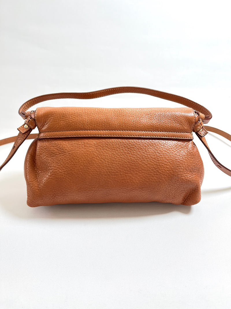 CHLOE - LILY CROSS BODY BAG IN TAN LEATHER