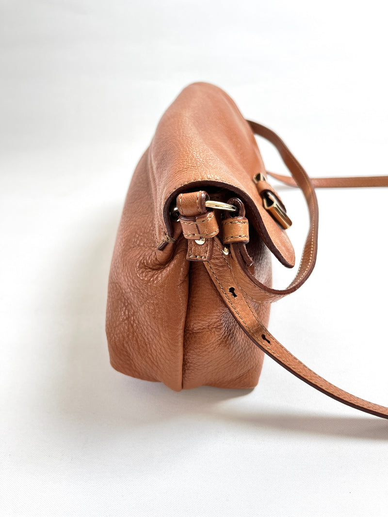 CHLOE - LILY CROSS BODY BAG IN TAN LEATHER