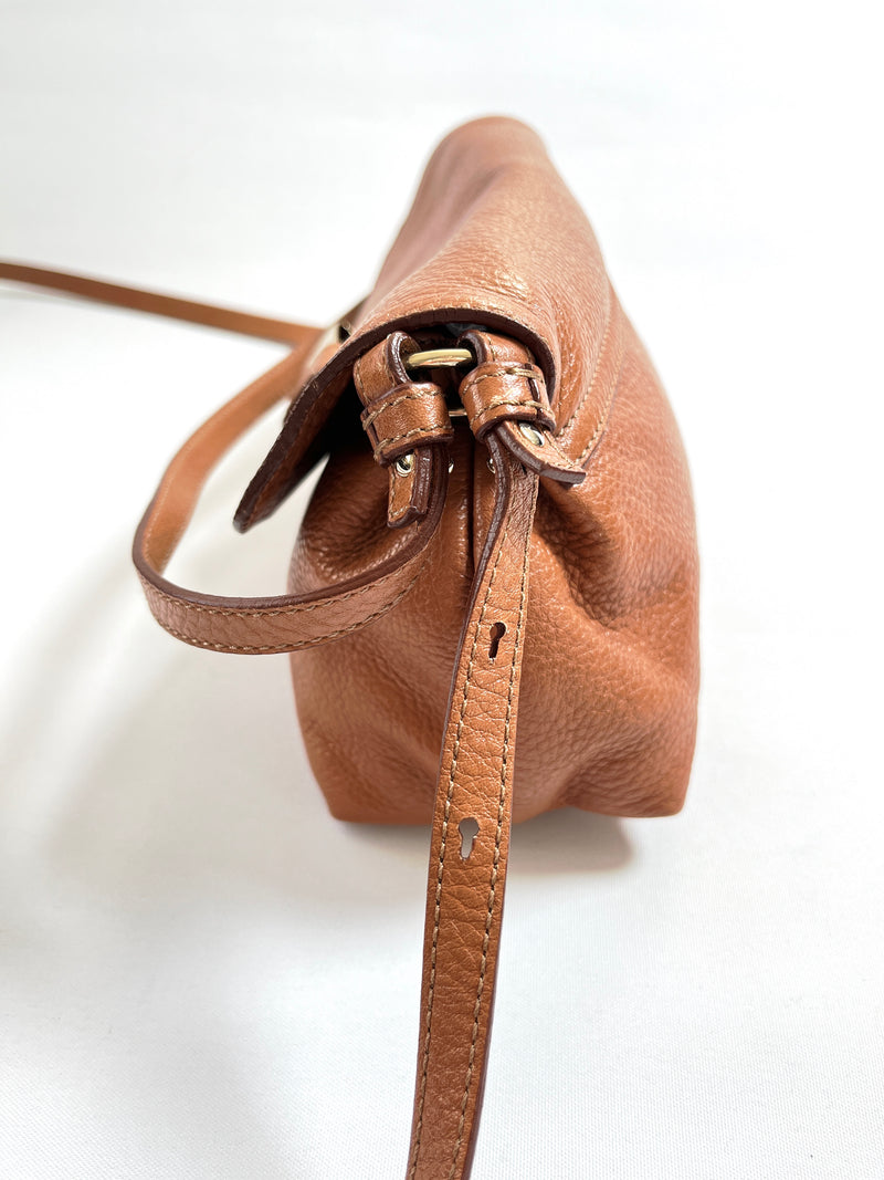 CHLOE - LILY CROSS BODY BAG IN TAN LEATHER