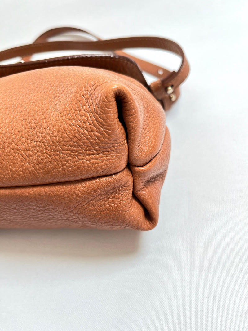 CHLOE - LILY CROSS BODY BAG IN TAN LEATHER