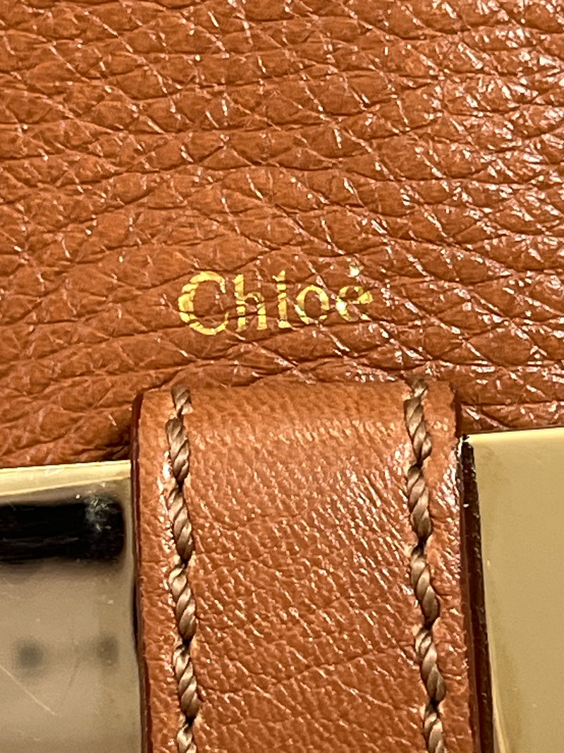 CHLOE - LILY CROSS BODY BAG IN TAN LEATHER