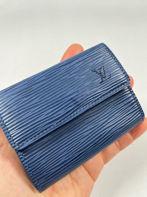 LOUIS VUITTON - LUDLOW COMPACT WALLET IN BLUE EPI LEATHER