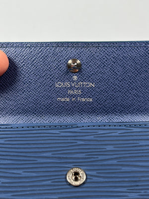 LOUIS VUITTON - LUDLOW COMPACT WALLET IN BLUE EPI LEATHER