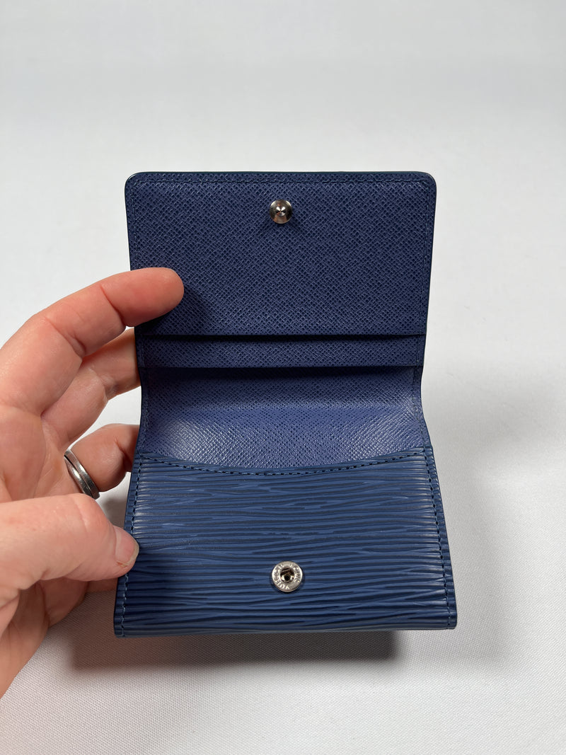 LOUIS VUITTON - LUDLOW COMPACT WALLET IN BLUE EPI LEATHER