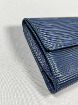 LOUIS VUITTON - LUDLOW COMPACT WALLET IN BLUE EPI LEATHER