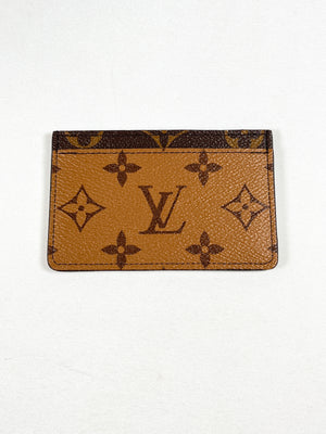 LOUIS VUITTON - CARD HOLDER IN REVERSE MONOGRAM CANVAS