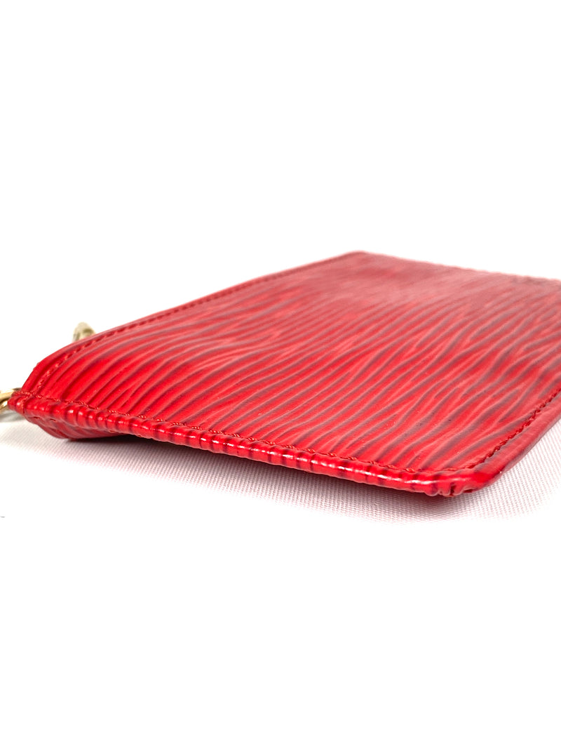 Louis Vuitton Red Epi Leather Key Pouch Pochette Cles Keychain 113lv29 –  Bagriculture