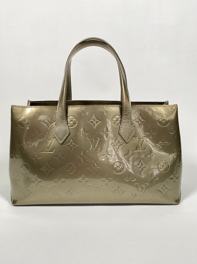 Louis Vuitton Vert Bronze Monogram Vernis Wilshire MM Bag Louis