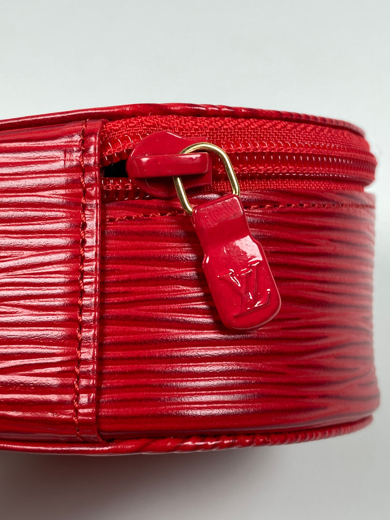 Louis Vuitton Red Epi Ecrin Bijoux Watch & Jewelry Case