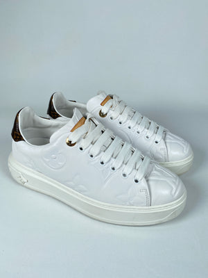 LV TIME OUT SNEAKER LITTLE WHITE SHOES – Rachellebags