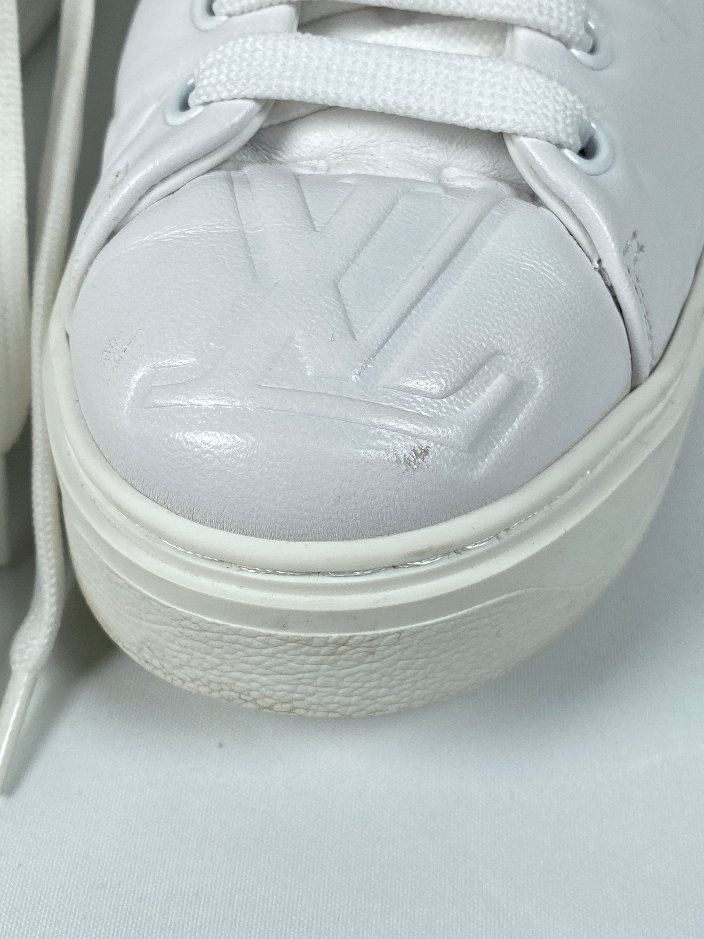 Louis Vuitton Time Out Debossed LV Monogram Leather White White (Women's)