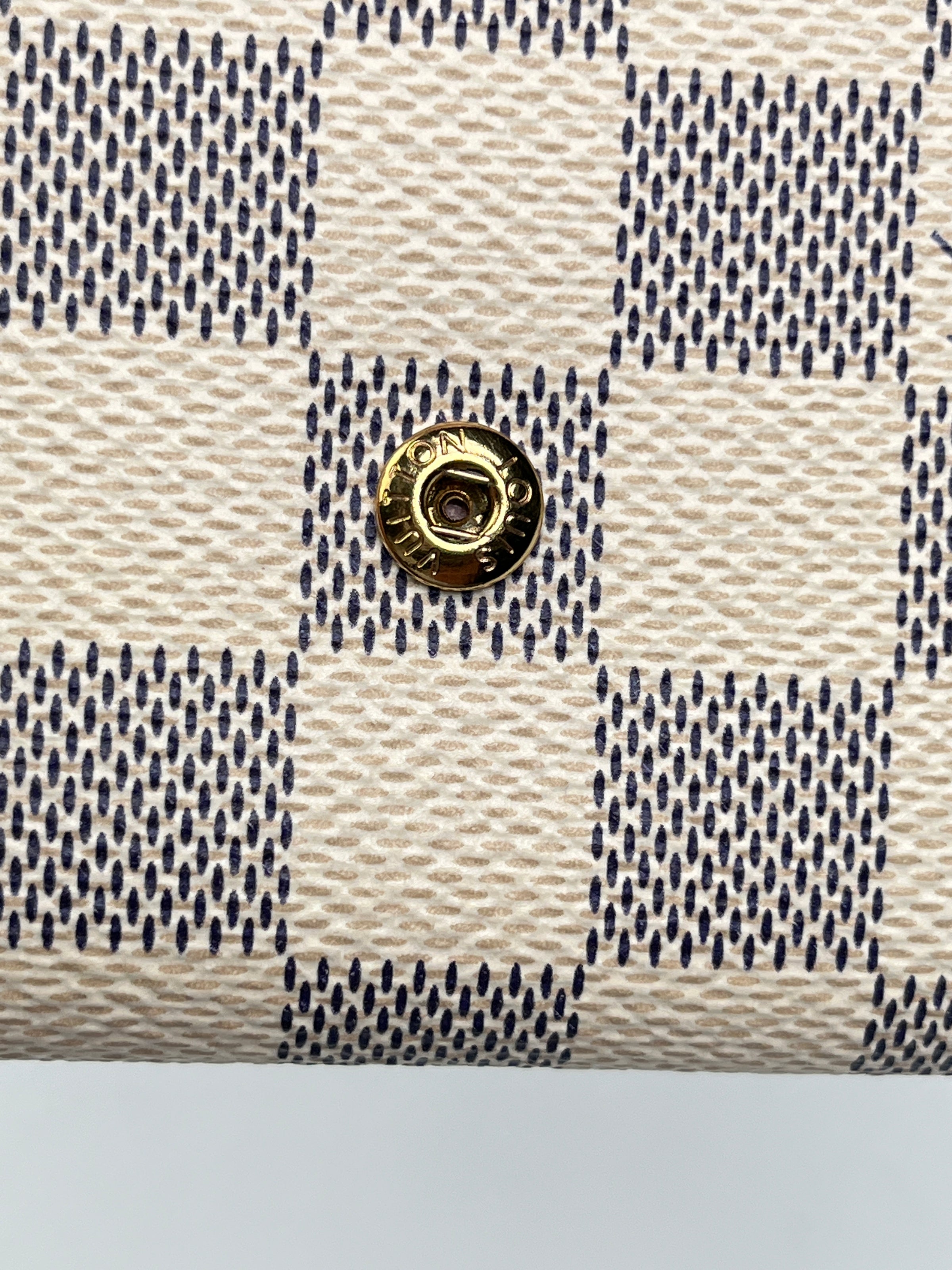 Louis Vuitton Coin Purse Rosalie Damier Azur Rose Ballerine in Coated  Canvas with Gold-tone - US