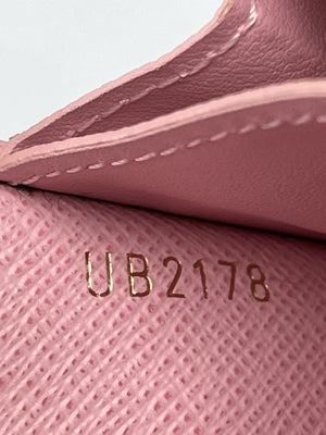 Louis Vuitton // Cream & Pink Damier Azur Rosalie Wallet – VSP