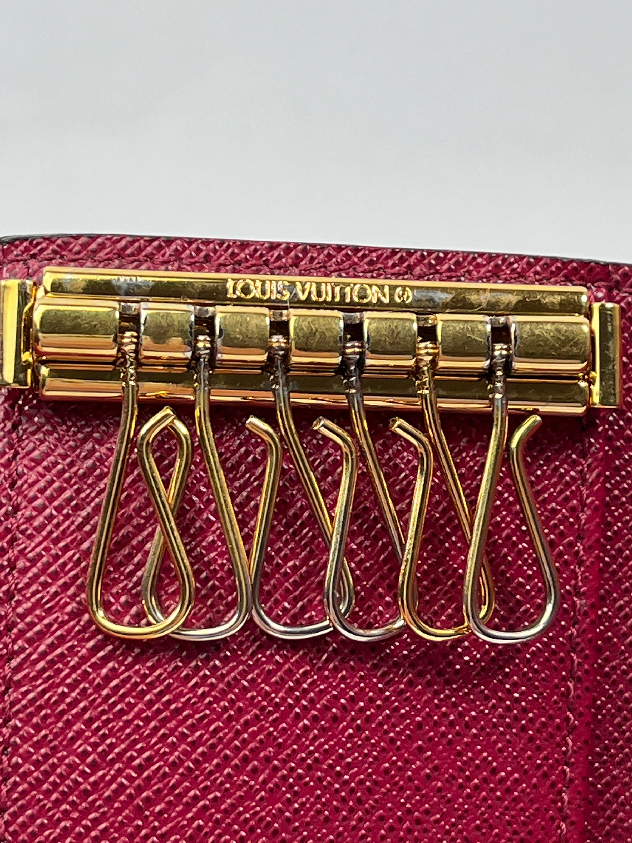 LOUIS VUITTON key holder M6381E Multicles 6 six hooks Epi Leather Red –