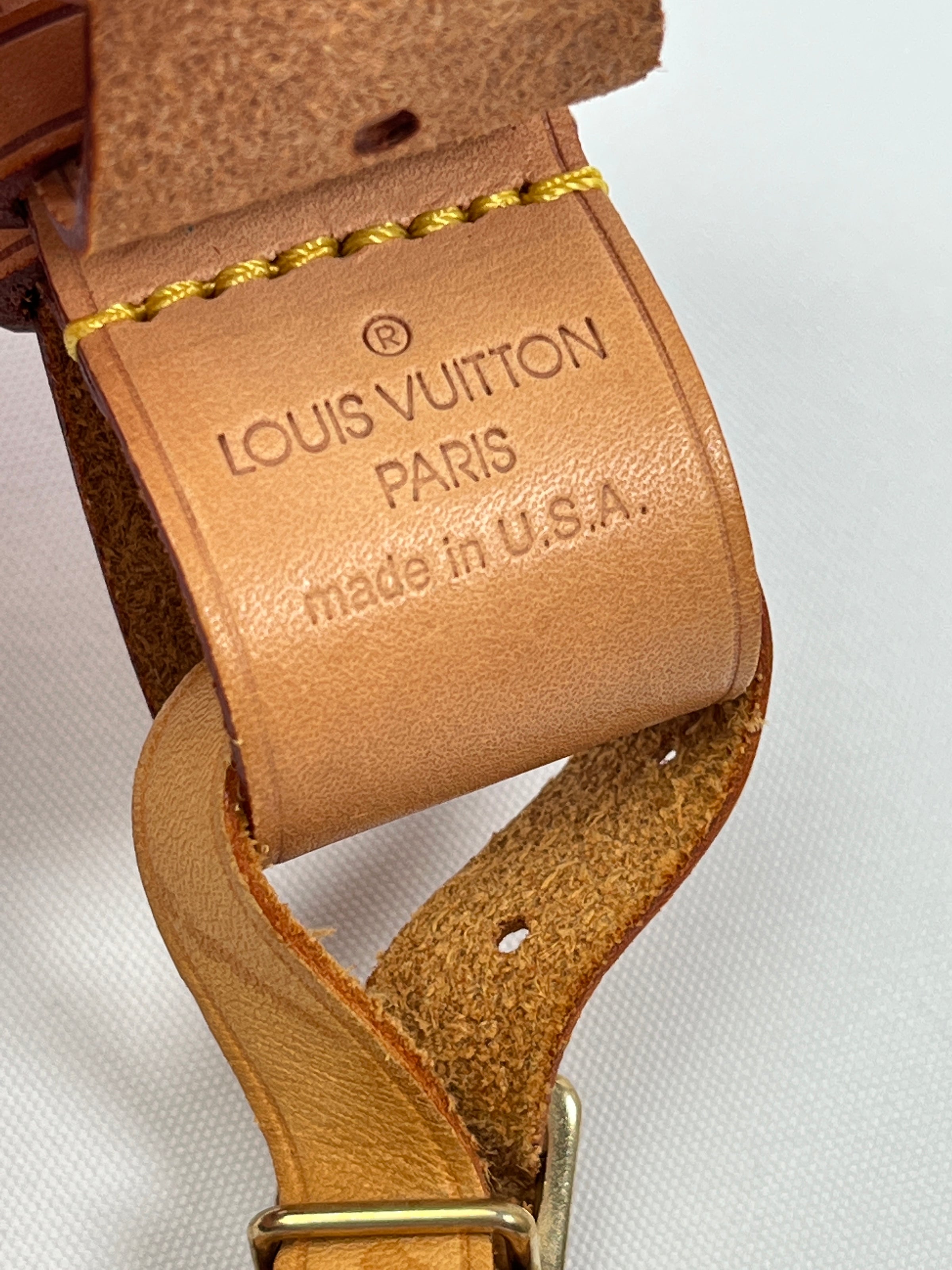 Louis Vuitton Brown Leather Luggage Tag -  Australia