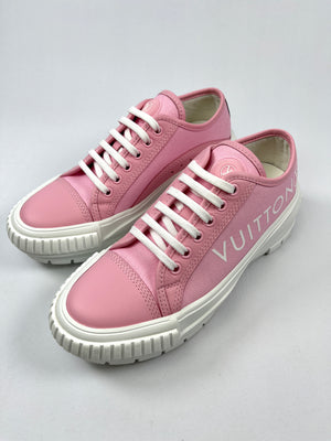 Louis Vuitton, Shoes, Pink And White Louis Vuitton Squad Sneaker
