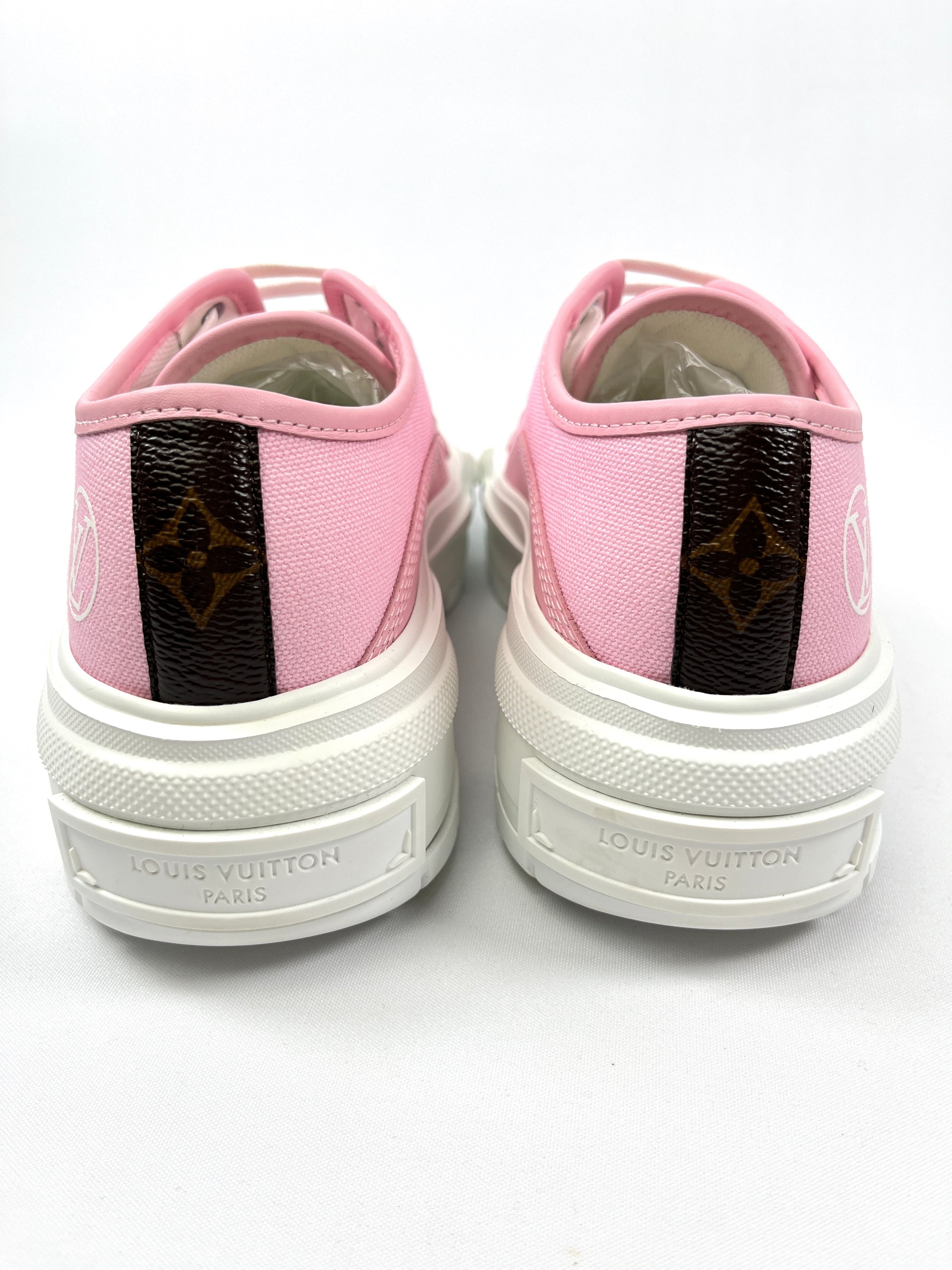 Louis Vuitton Sneakers aus Segeltuch - Rosa - Größe 39 - 32548876