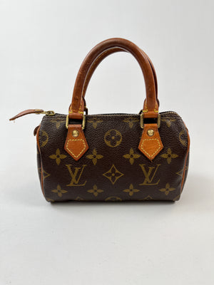 Louis Vuitton Monogram Mini Sac Crossbody Bag  Amarcord Vintage Fashion