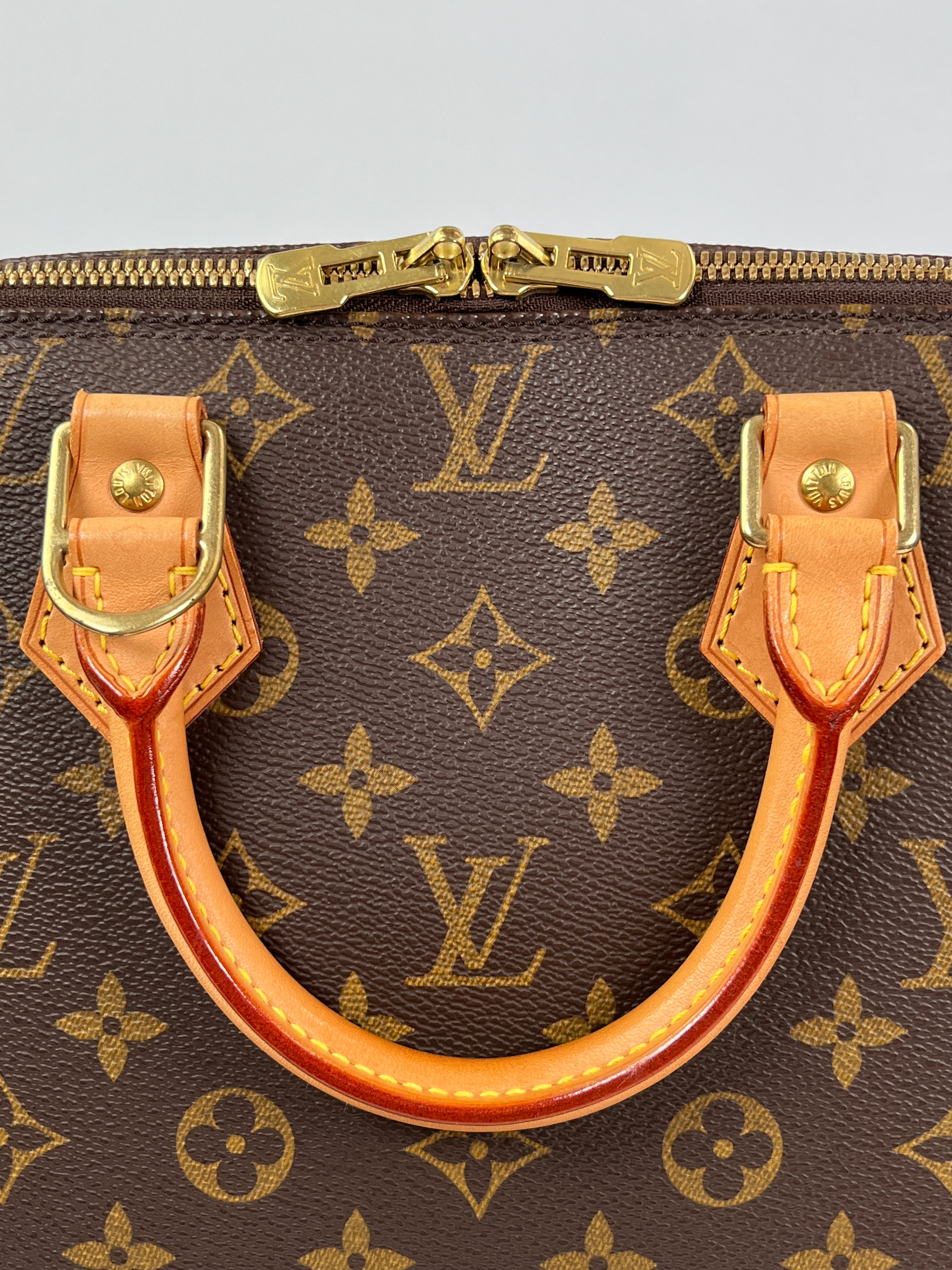 2001 Louis Vuitton Brown Coated Monogram Canvas Alma PM at 1stDibs