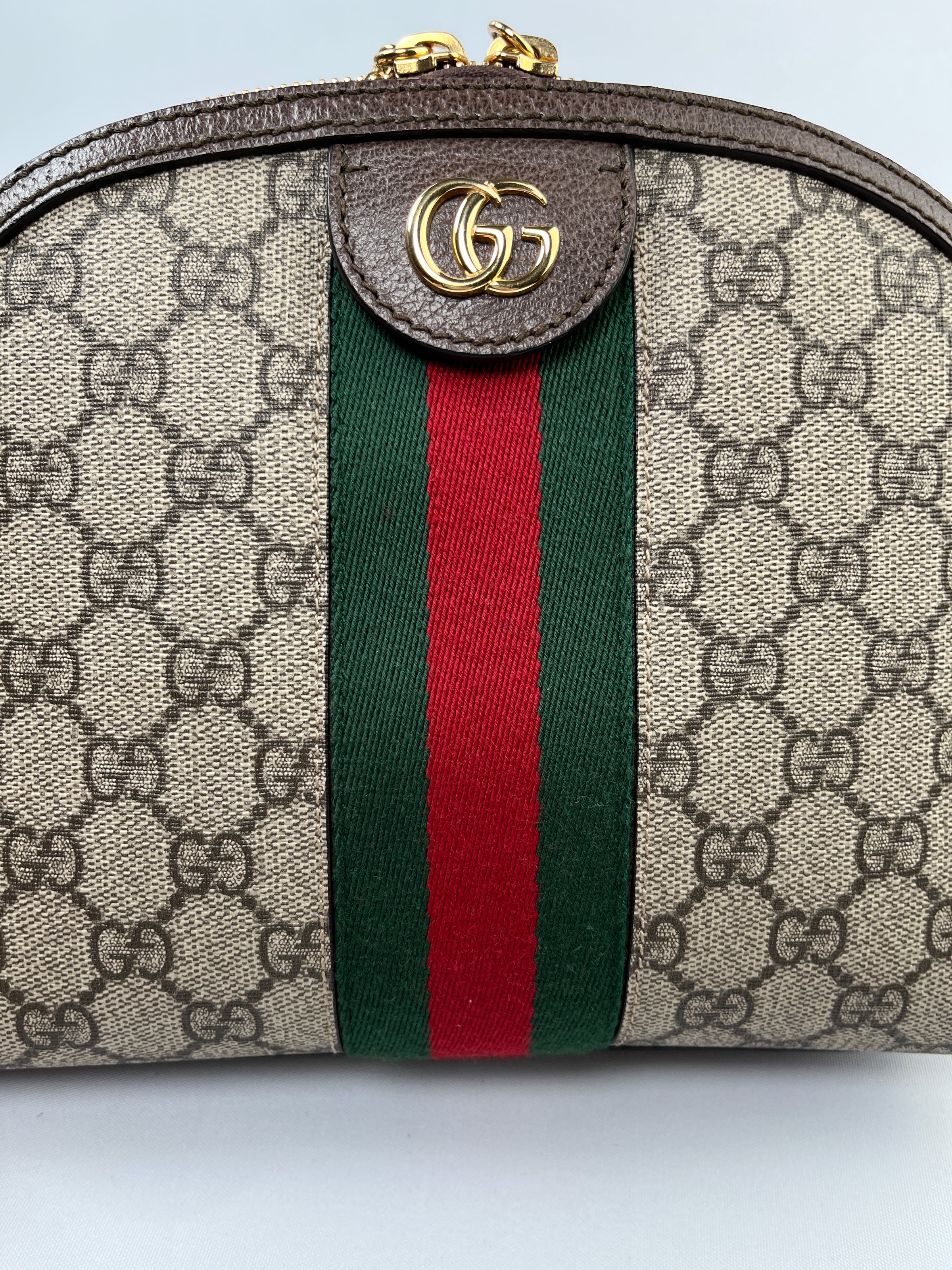 Ophidia GG Supreme Cosmetics Case in Beige - Gucci