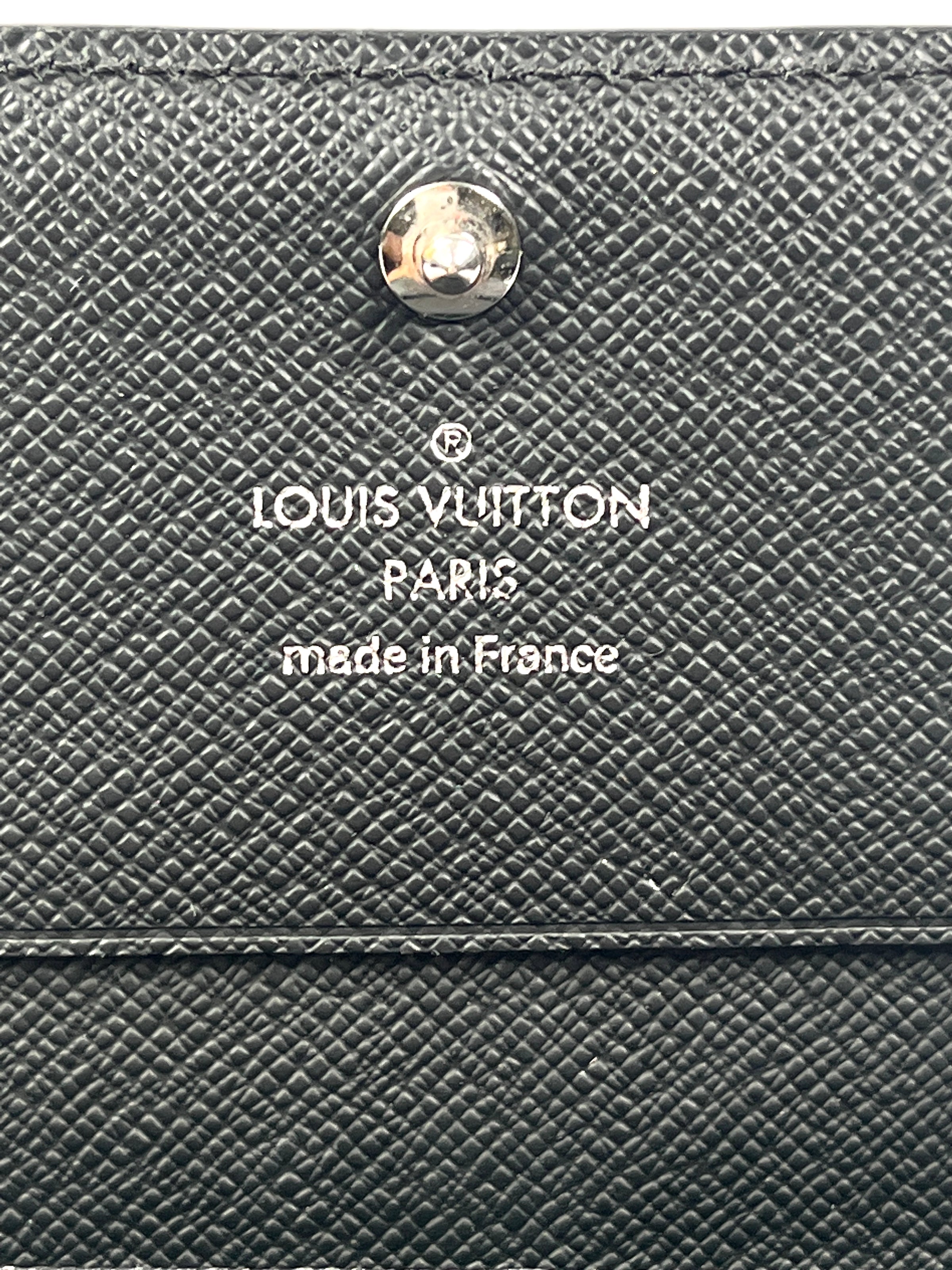 aksesoris dompet Louis Vuitton Enveloppe Carte De Visite Damier Graphite  Canvas