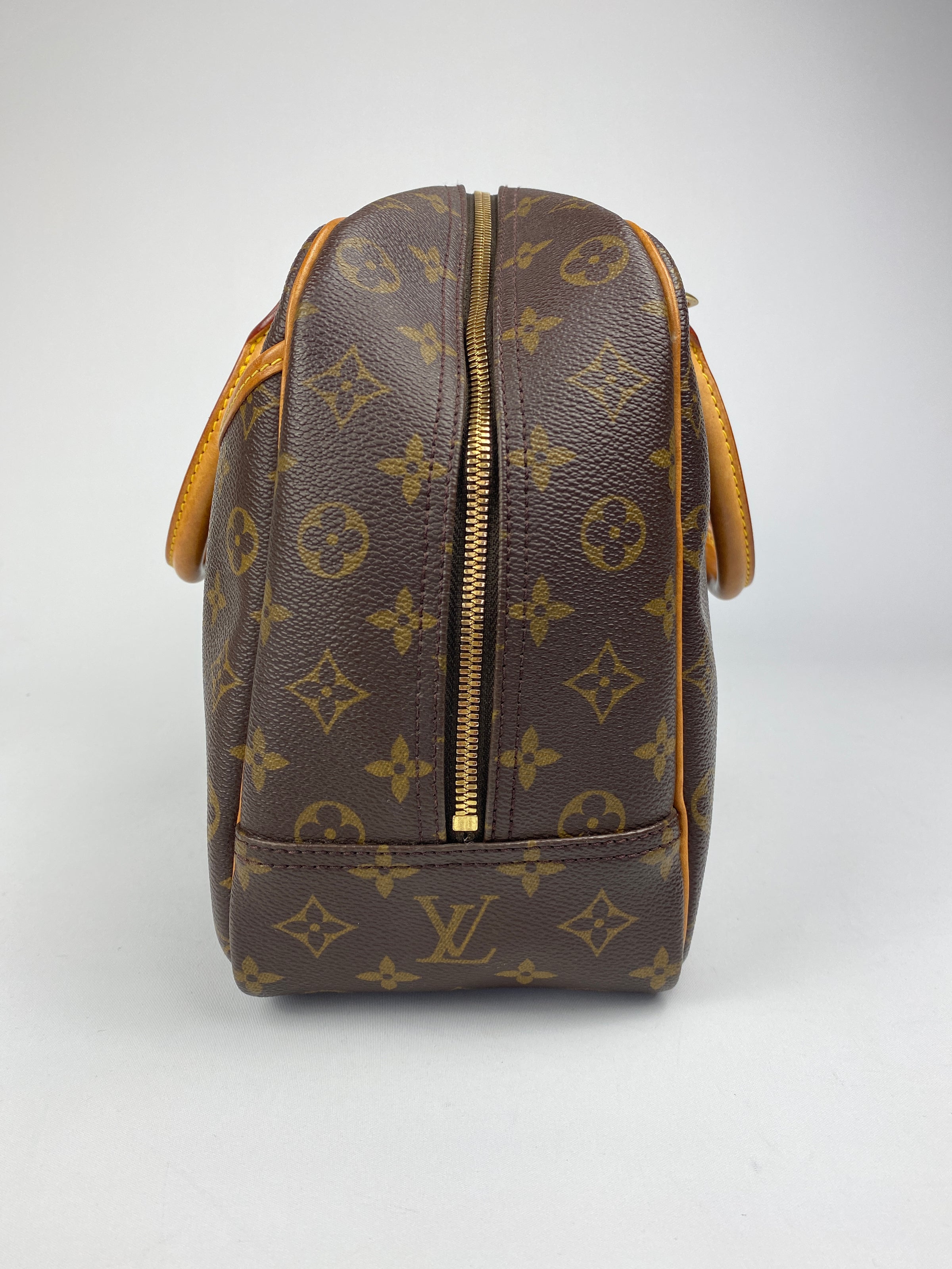 Louis Vuitton Monogramm Deauville Bowling Bag Leder ref.409319