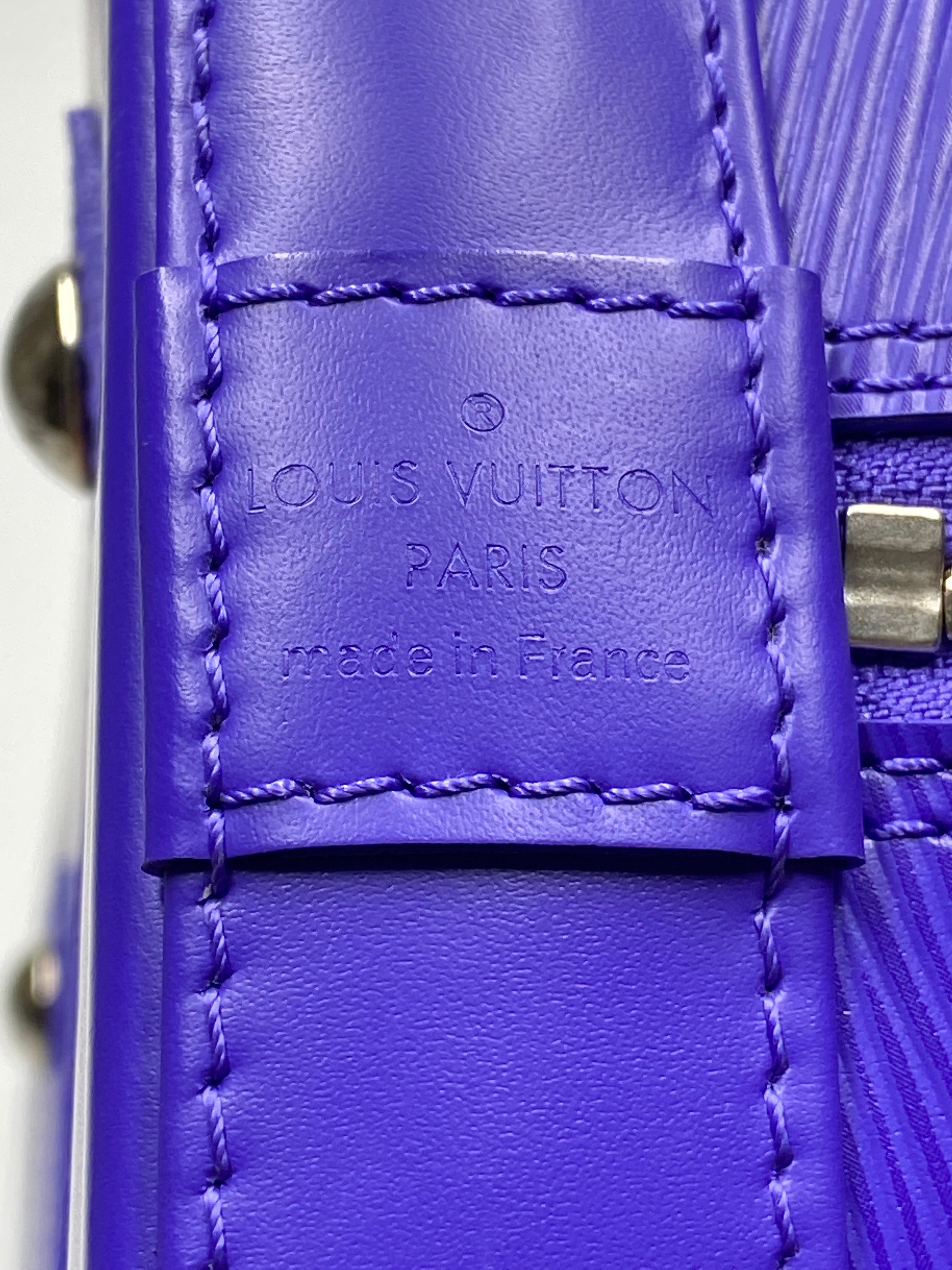 Louis Vuitton Purple Figue Epi Alma PM